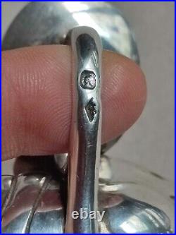 French Silver Taster, Taste Vin en argent massif poinçon minerve 1er titre 73,2g