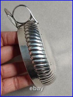 French Silver Taster, Taste Vin en argent massif poinçon minerve 1er titre 73,2g