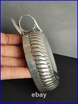 French Silver Taster, Taste Vin en argent massif poinçon minerve 1er titre 73,2g