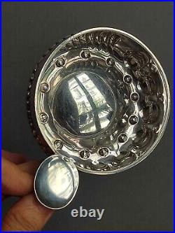 French Silver Taster, Taste Vin en argent massif poinçon minerve 1er titre 73,2g