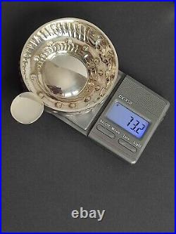 French Silver Taster, Taste Vin en argent massif poinçon minerve 1er titre 73,2g