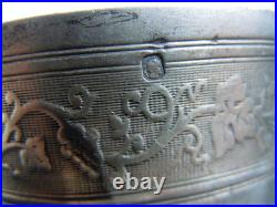 Gobelet timbale argent massif décor de vignes poinçon minerve d'époque 19ème