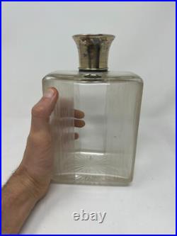 Grand Flacon a parfum Cristal & Argent Massif Poinçon Minerve Perfume bottle