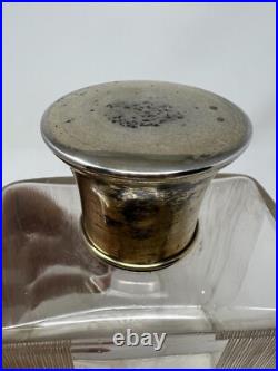 Grand Flacon a parfum Cristal & Argent Massif Poinçon Minerve Perfume bottle