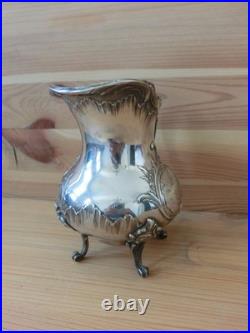 Grand Pot A Lait Ou Autre Argent Massif / Vermeil Poincon Minerve