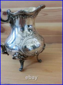 Grand Pot A Lait Ou Autre Argent Massif / Vermeil Poincon Minerve