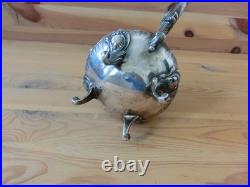 Grand Pot A Lait Ou Autre Argent Massif / Vermeil Poincon Minerve