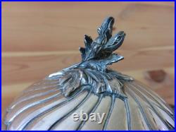 Grand Sucrier Ancien Argent Massif Poincon Minerve