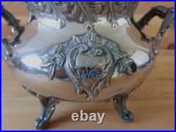 Grand Sucrier Ancien Argent Massif Poincon Minerve