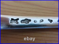 Grande Cuillere A Ragout Argent Massif Poincons Fermiers Generaux + Blason