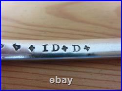 Grande Cuillere A Ragout Argent Massif Poincons Fermiers Generaux + Blason