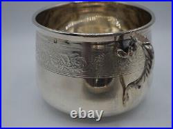 Grande Tasse A The Et Sous Tasse Argent Massif Poincon Minerve 1 Er Titre
