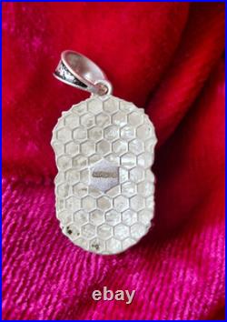 Hanuman Ji 925 Pendentif Argent Massif Poinçon Certifié Religieux Bijoux