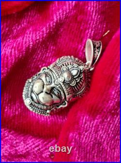 Hanuman Ji 925 Pendentif Argent Massif Poinçon Certifié Religieux Bijoux