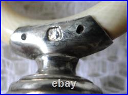 Hochet bébé ancien argent massif poinçon minerve grosse garantie 950 1000