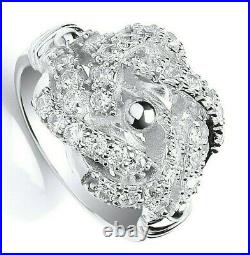 Hommes Bague Noud Argent Massif Gemme Complet Poinçon Fabrication Britannique