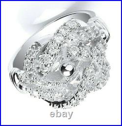 Hommes Bague Noud Argent Massif Gemme Complet Poinçon Fabrication Britannique