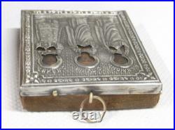 Icône Russe Orthodoxe 3 Saint Argent Massif Poincon 84 Peinture Miniature Icône Russe Orthodoxe 3 Saint Argent Massif Poincon 84 Peinture Miniature