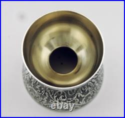 Joli COQUETIER DIABOLO En Argent Massif et vermeil poinçon Minerve 1er titre