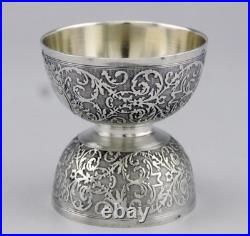 Joli COQUETIER DIABOLO En Argent Massif et vermeil poinçon Minerve 1er titre