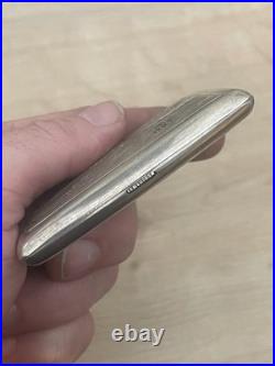 Joli Etui boite Argent massif Vietnam Vietnamien Poinçon 900 Paysage 73 Gr