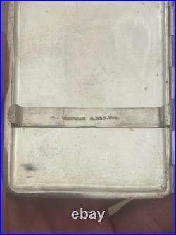 Joli Etui boite Argent massif Vietnam Vietnamien Poinçon 900 Paysage 73 Gr