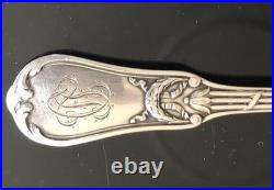 Jolie Ancienne Cuillère à Crème en ARGENT Massif Silver Poinçon Minerve