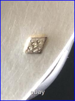 Jolie Ancienne Cuillère à Crème en ARGENT Massif Silver Poinçon Minerve