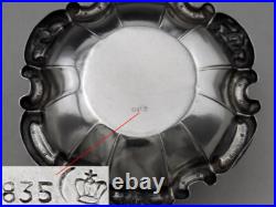 Jolie passe thé et son support en argent massif poinçon Allemand Allemagne