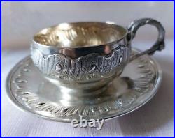 Jolie tasse en argent massif 1er titre 950/1000 poinçon Minerve