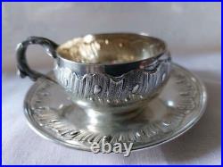 Jolie tasse en argent massif 1er titre 950/1000 poinçon Minerve