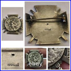 Journée du Poilu 1915 Argent Massif Poinçon Sanglier Rare 10,2 g A. Bargas