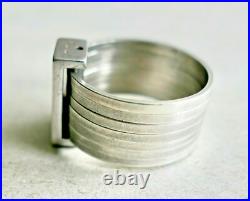 Kenzo Flower Bague Semainier En Argent Massif Poinçon 925 Bijou
