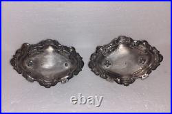 LOT 2 SALIERES ARGENT MASSIF STYLE LOUIS XV POINCON MINERVE 1er TITRE, VEYRAT