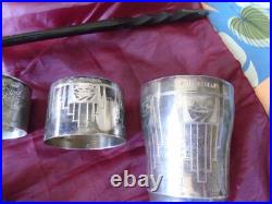 LOT EN ARGENT. 340grs. EN VERMEIL. LOUCHE A CERISES. POINCON CERES. 1819.1839