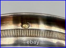 Lefranc J. B. S. Salerons Argent Massif Cristal Taillé Paris 1809-19 Poinçon Coq