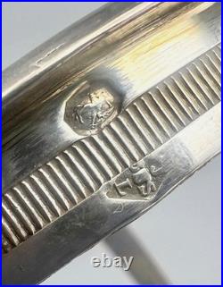 Lefranc J. B. S. Salerons Argent Massif Cristal Taillé Paris 1809-19 Poinçon Coq