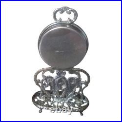 Lot 2 pendulettes argent Et Une 3eme Offerte-baroque & Art Nouveau poinçons