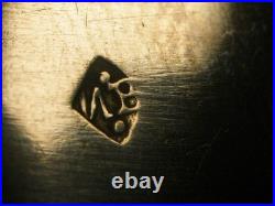 Lot Couteaux Lame Argent Massif Poinçon Vieillard Manche Ebene Silver Knife