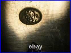 Lot Couteaux Lame Argent Massif Poinçon Vieillard Manche Ebene Silver Knife