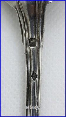 Lot De 9 Couverts En Argent Massif Poincon Minerve De 389 Grammes