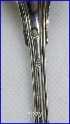 Lot De 9 Couverts En Argent Massif Poincon Minerve De 389 Grammes