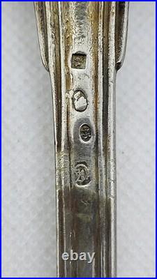 Lot De 9 Couverts En Argent Massif Poincon Minerve De 389 Grammes