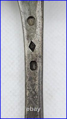 Lot De 9 Couverts En Argent Massif Poincon Minerve De 389 Grammes
