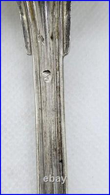 Lot De 9 Couverts En Argent Massif Poincon Minerve De 389 Grammes