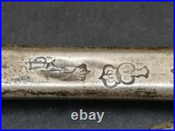 Lot couverts argent massif poincons Fermiers généraux 153 grammes