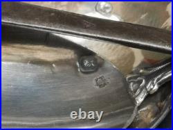 Lot couverts argent massif poincons Fermiers généraux 153 grammes