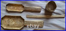 Lot d'argent massif Poinçons Cygne x6, 900 x3 800 x1 Asie Indo chine 780 Gr