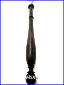 Louche à Punch en argent massif et bois tourné, poinçon Minerve époque XIXe