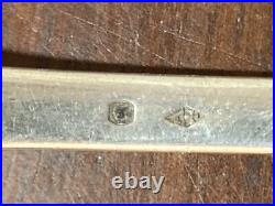 Louche argent massif monogramme DL, poinçon minerve 800, 165 grammes XIX°